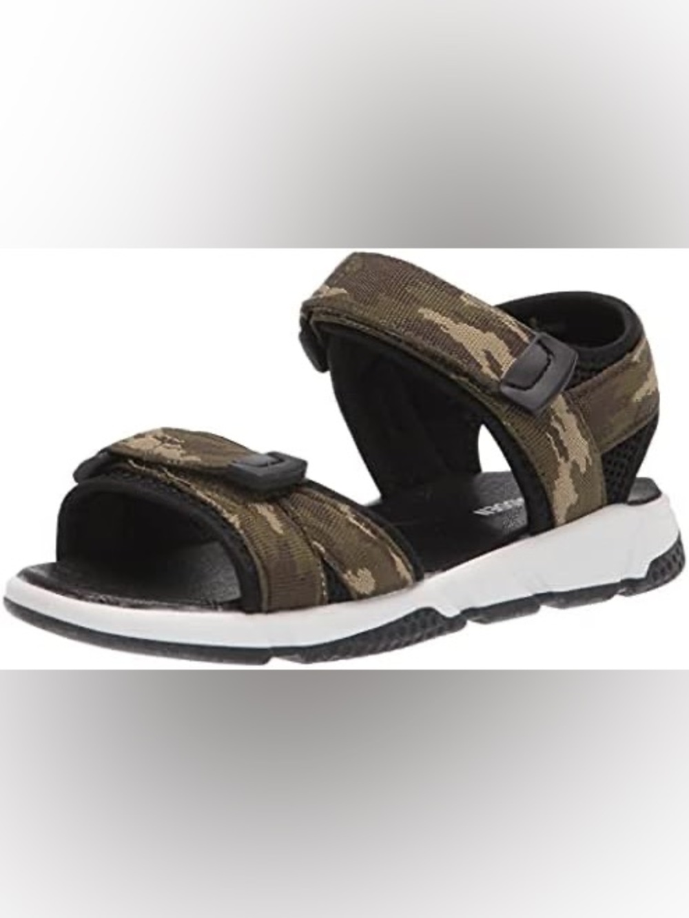 Steve Madden Kids Camouflage Sport Sandals - Olive Camo Sz 4 BNWB